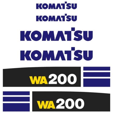Komatsu WA200-5 Decal Kit