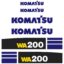 Komatsu WA200-5 Decal Kit