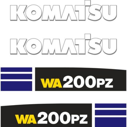 Komatsu WA200PZ-6 Decal Kit