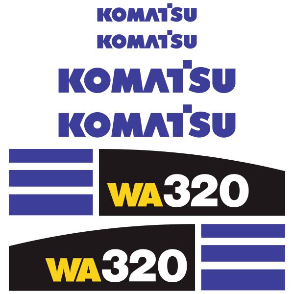 Komatsu WA320-5 Decal Kit Komatsu WA320-5 Decal Kit