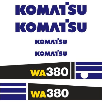 Komatsu WA380-6 Decal Kit