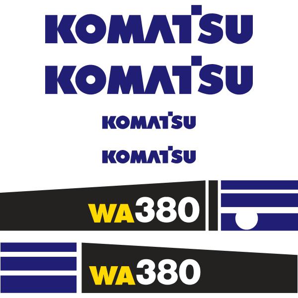 Komatsu WA380-6 Decal Kit Komatsu WA380-6 Decal Kit