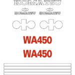 Komatsu WA450-1 Decal Kit