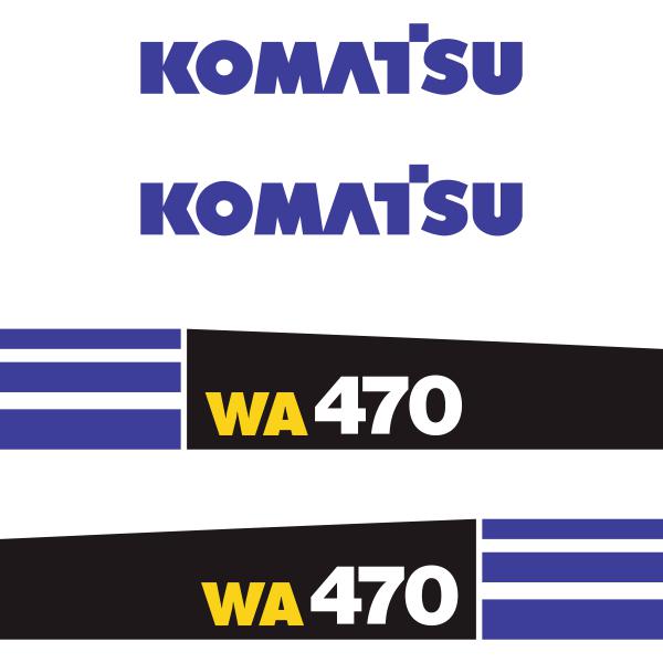 Komatsu WA470-6 Decal Kit Komatsu WA470-6 Decal Kit