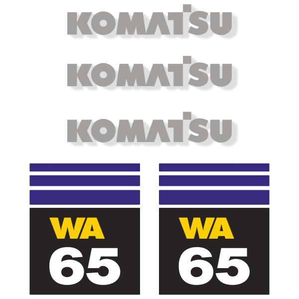 Komatsu WA65-3 Decal Kit Komatsu WA65-3 Decal Kit