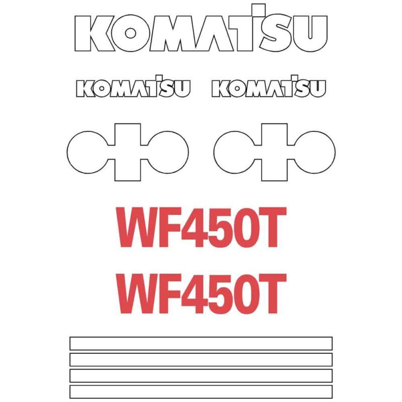 Komatsu WF450T-1 Decal Kit