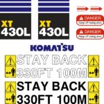 Komatsu XT430L Decal Kit - Timber Feller Buncher