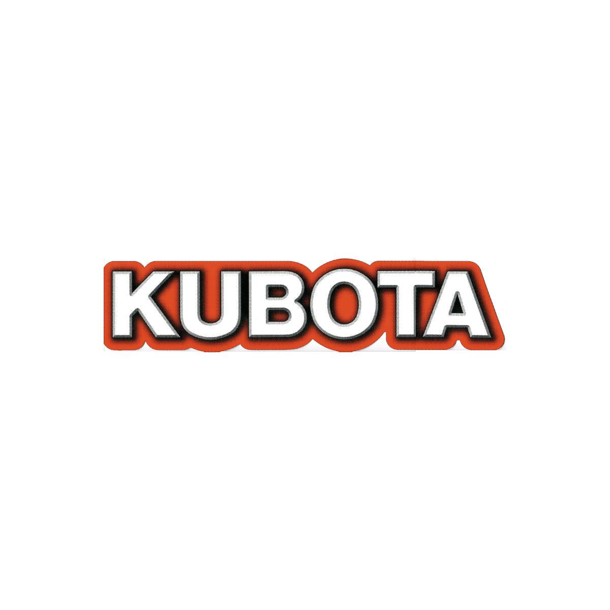 Kubota Decal White Style Kubota Decal White Style