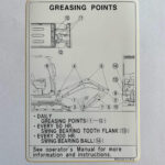 Kubota Grease Points Decal RB238-57452
