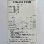 Kubota Grease Points Decal RB238-57452
