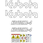 Kubota KC110HR-4 Decal Kit - Tracked Dumper