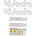 Kubota KC110HR-4 Decal Kit - Tracked Dumper