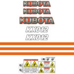 Kubota KX012 Decal Kit
