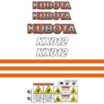 Kubota KX012 Decal Kit