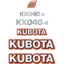 Kubota KX040-4 Decal Kit