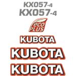 Kubota KX057-4 Decal Kit