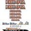 Kubota KX080-3 Decal Kit