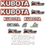 Kubota KX080-4 Decal Kit