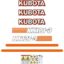Kubota KX121-3 Decal Kit