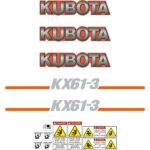 Kubota KX61-3 Decal Kit