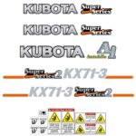 Kubota KX71-3 Super Series 2 Decal Kit