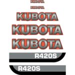 Kubota R420S Decal Kit