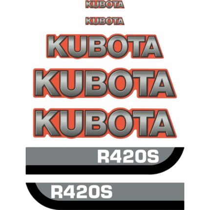 Kubota R420S Decal Kit