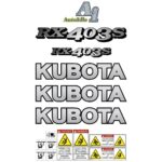 Kubota RX403S Decal Kit