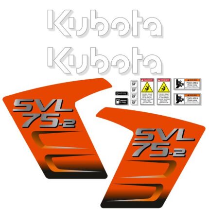 Kubota SVL75-2 Later Style Decal Kit