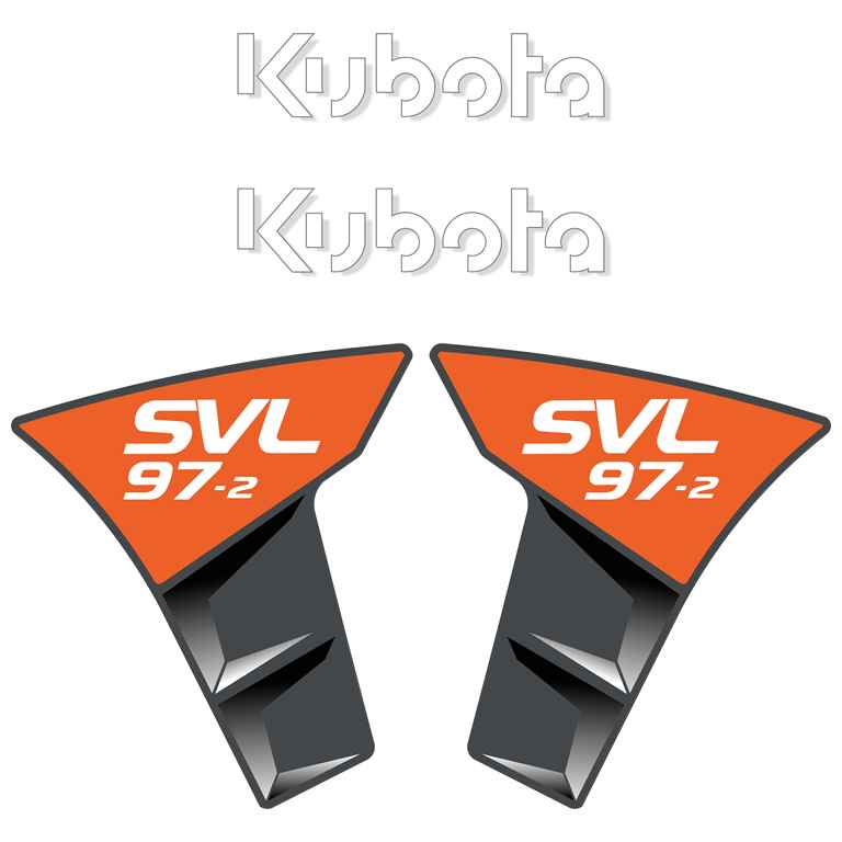 Kubota SVL97-2 Decal Kit Kubota SVL97-2 Decal Kit