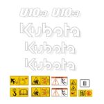 Kubota U10-3 Decal Kit