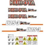 Kubota U25-3 Decal Kit