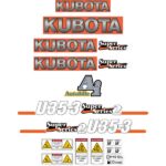 Kubota U35-3 Super Series 2 Decal Kit