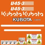 Kubota U45-3 Decal Kit