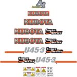Kubota U45-3 Super Series Decal Kit