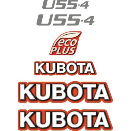 Kubota U55-4 Decal Kit