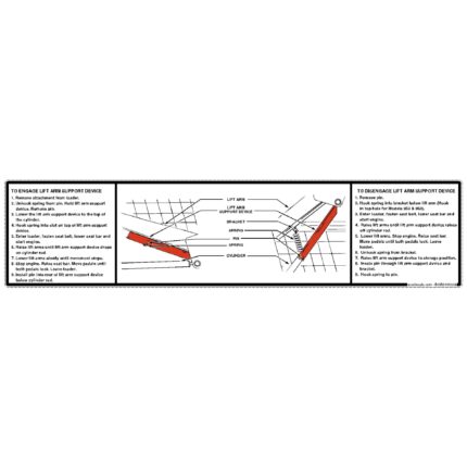 Lift Support Device Operation Decal 6706558