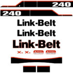 Link Belt 240 X2 Decal Kit