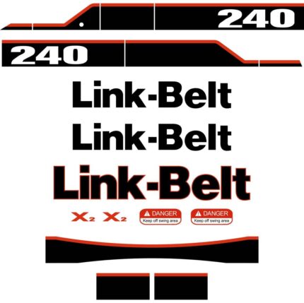 Link Belt 240 X2 Decal Kit