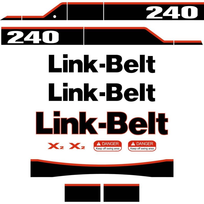 Link Belt 240 X2 Decal Kit