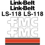 Link Belt LS-118 Decal Kit