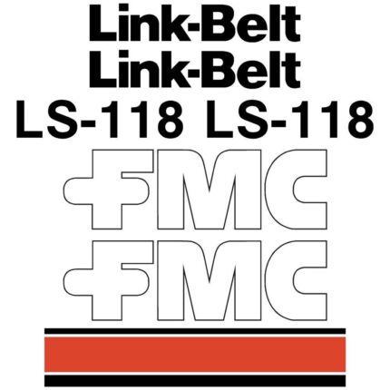 Link Belt LS-118 Decal Kit