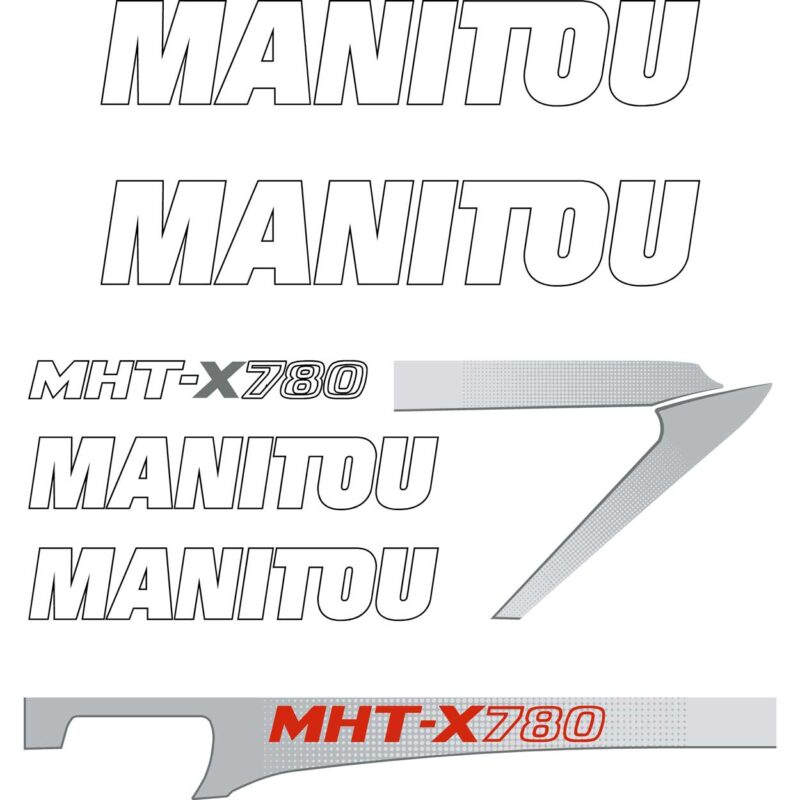 Manitou MHTX-780 Decal Kit