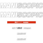 Manitou MLT526 Turbo Decal Kit