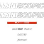 Manitou MLT526 Turbo Decal Kit