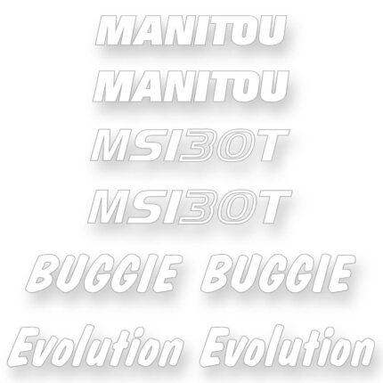 Manitou MSI 30 - Buggie Decal Kit - Forklift
