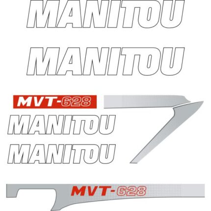 Manitou MVT-628 Decal Kit