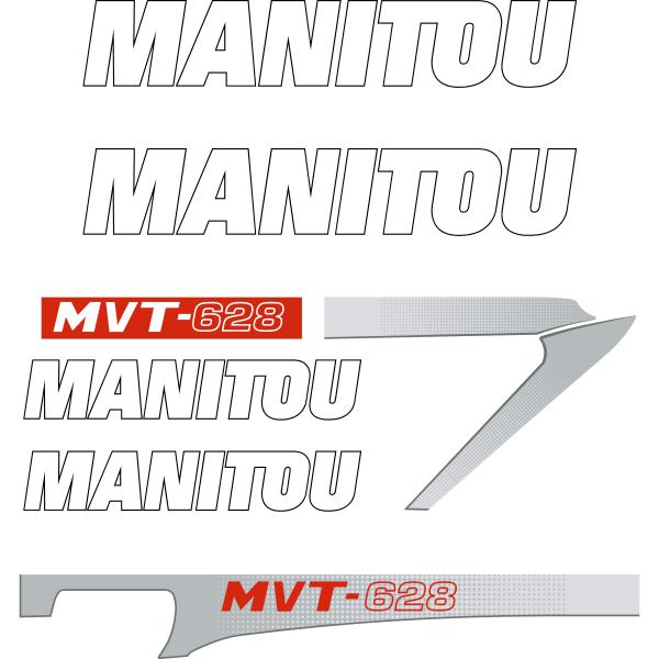 Manitou MVT-628 Decal Kit Manitou MVT-628 Decal Kit