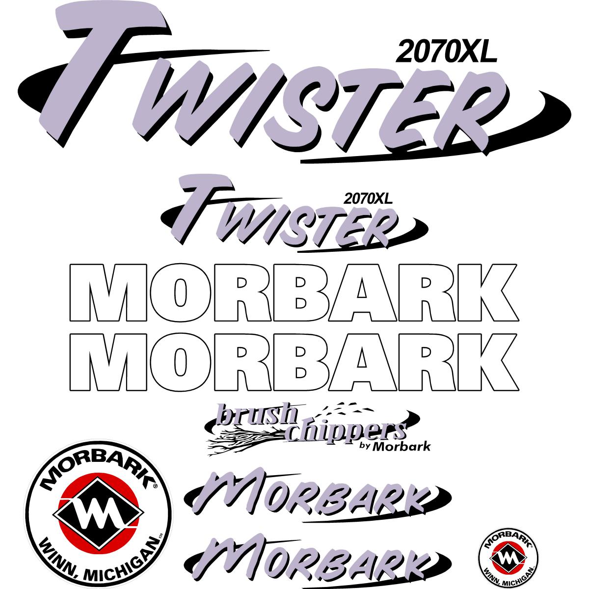 Morbark 2070XL Decal Kit Morbark 2070XL Decal Kit