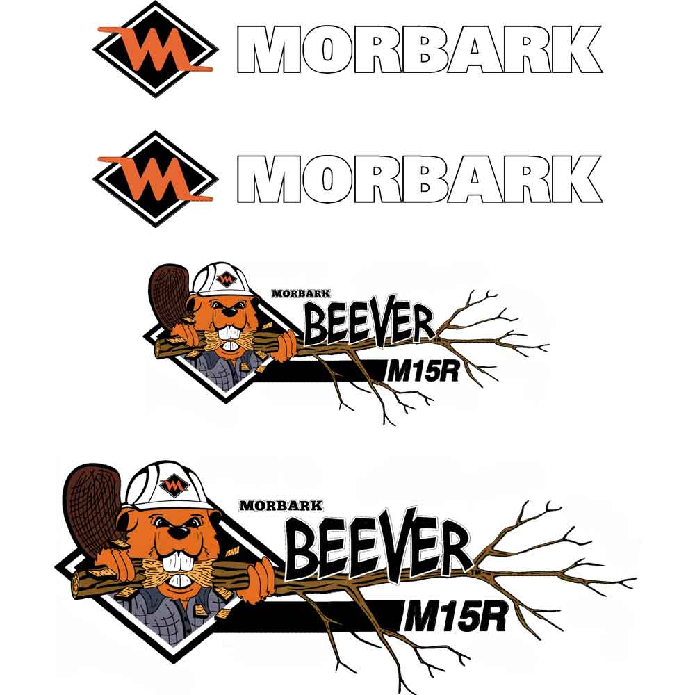 Morbark Beever M15R Decal Kit Morbark Beever M15R Decal Kit